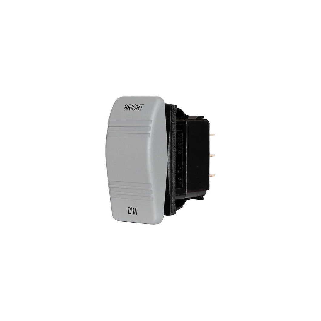 Contura Rocker Switch, Mom On/Off/Mom On, Gray -Modern Boat Sales & Service