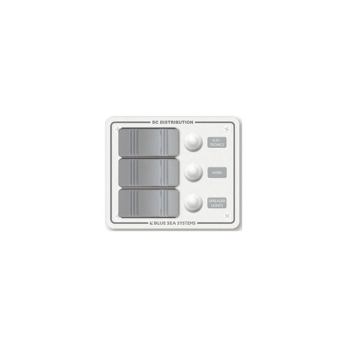 Blue Sea Systems Contura Water Resistant 12V DC 3 Position Circuit Breaker Panel -Modern Boat Sales & Service