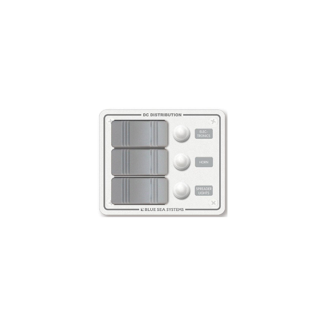 Blue Sea Systems Contura Water Resistant 12V DC 3 Position Circuit Breaker Panel -Modern Boat Sales & Service