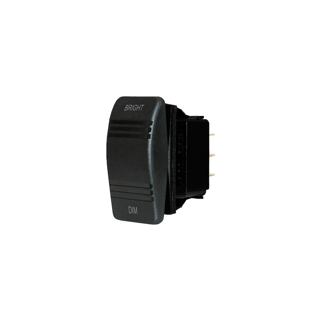 Contura Rocker Switch, Mom On/Off/Mom On, Black -Modern Boat Sales & Service