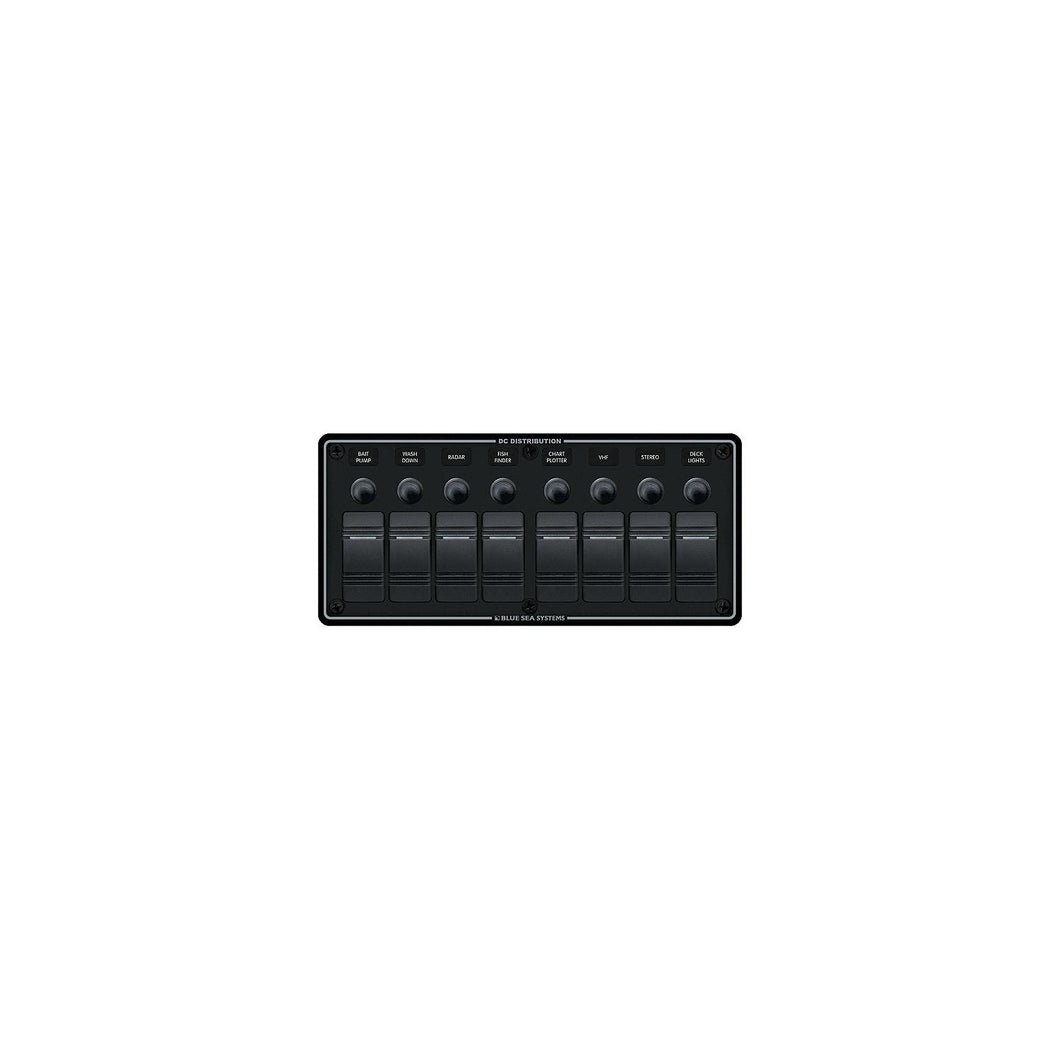 Blue Sea Systems Contura Water Resistant 12V DC 8 Position Circuit Breaker Panel -Modern Boat Sales & Service