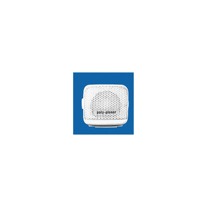 Poly-Planar MB21W Waterproof VHF Extension Speakers Surface Mount 8W 2-15/16" x 2-3/4", White -Modern Boat Sales & Service