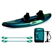 Jobe 600025002PCS Gama Inflatable Kayak Package, 11ft11" length x 37" width, Atlantic Green -Modern Boat Sales & Service