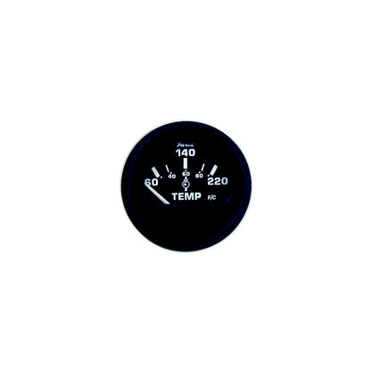 Faria 12819 Euro Black 2" Cylinder Head Temperature Gauge With Sender (60-220F) Default Title -Modern Boat Sales & Service