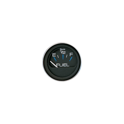 Faria Coral Black 2" Fuel Level Gauge (E-1/2-F) Default Title -Modern Boat Sales & Service