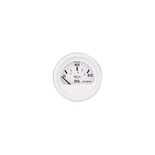 Faria Dress White 2" Oil Pressure Gauge 80 PSI -Modern Boat Sales & Service