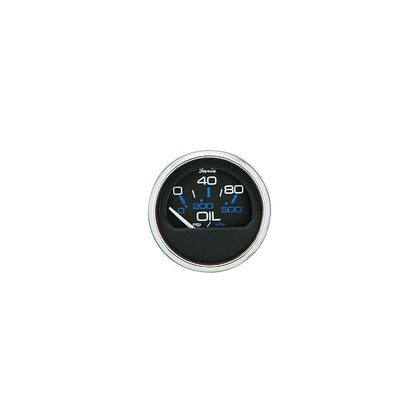 Faria Chesapeake SS Black 2" Gauge - Oil Pressure Gauge 80 PSI Default Title -Modern Boat Sales & Service