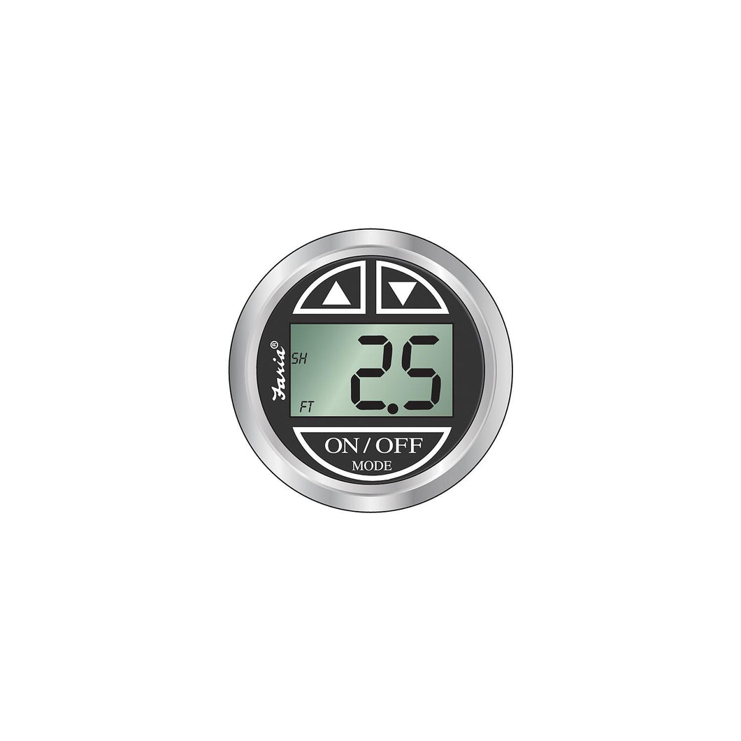 Faria Digital Depth Sounder, Chesapeake SS Black w/Thru-Hull Transducer -Modern Boat Sales & Service
