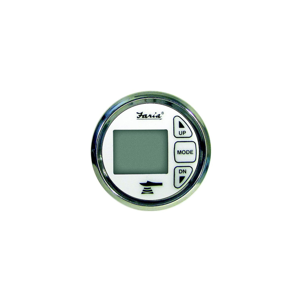 Faria In-Dash Dual Temperature Digital Depth Sounder With Transom Mounted Transducer and Temperature Sender - Chesapeake SS -Modern Boat Sales & Service