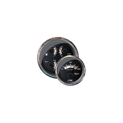 Faria F22014 Platinum 4" Gauge - Multifunction: Fuel Level, Oil PSI, Water Temp, Voltmeter -Modern Boat Sales & Service