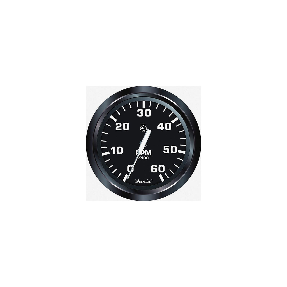 Faria 32804 Euro 4" Gauge - 6000 RPM Tachometer (Gas) (Inboard & I/O) Default Title -Modern Boat Sales & Service