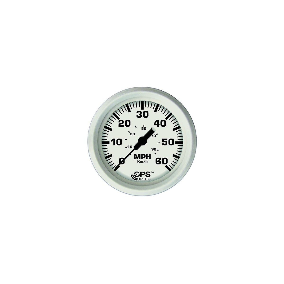 Faria 33147 Dress White 4" Gauge - 60 MPH GPS Speedometer -Modern Boat Sales & Service