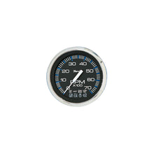 Faria Chesapeake SS Black 4" Gauge - 7000 RPM Tachometer With System Check Indicator (Gas) (J/E Outboard) -Modern Boat Sales & Service