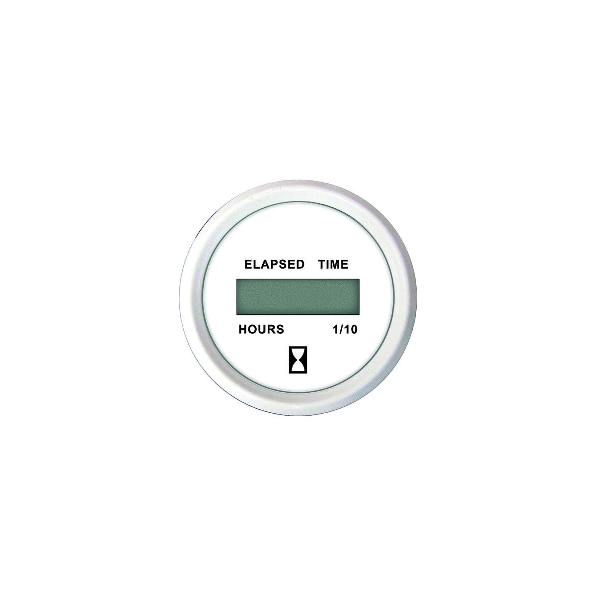 Faria F13130 Dress White 2" Digital Hourmeter (12-32VDC) -Modern Boat Sales & Service