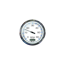 Faria F33863 Chesapeake White Stainless Steel Gauge: Tachometer w/Hourmeter, 0-6000 RPM, Gas Inboard -Modern Boat Sales & Service