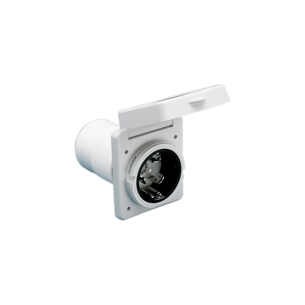 Park Power 6353ELRV Power Inlet, 50A White w/SS Trim -Modern Boat Sales & Service