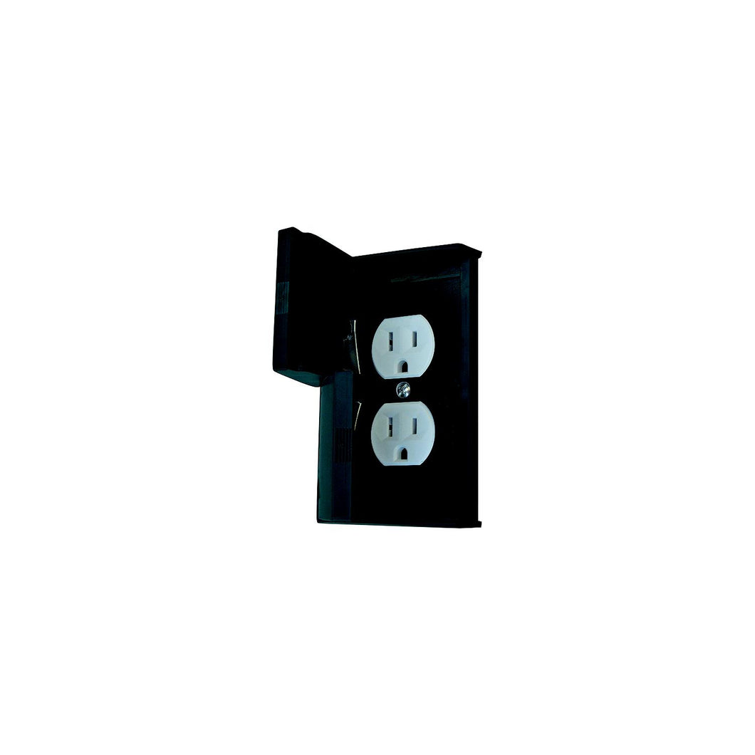 Diamond Group Weatherproof Standard Cover w/Receptacle, Black -Modern Boat Sales & Service