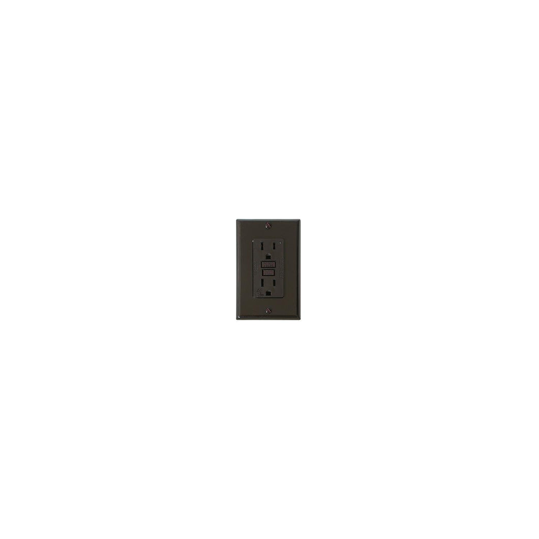 Diamond Group GFI Receptacle w/Light, Brown -Modern Boat Sales & Service