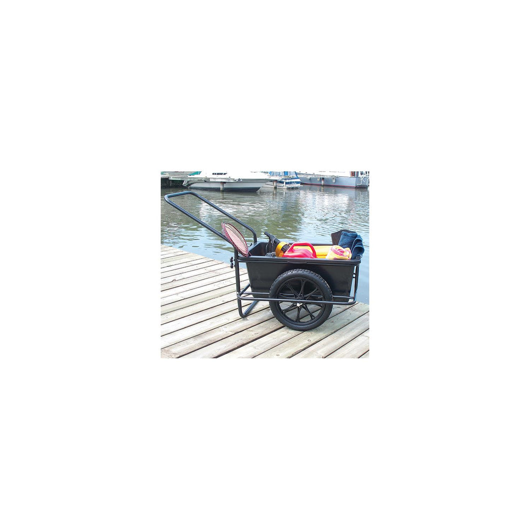 Dock Edge 90605F Powder Coated Steel Frame iCart Dock Cart With Removable Poly Bucket & Solid Tires -Modern Boat Sales & Service