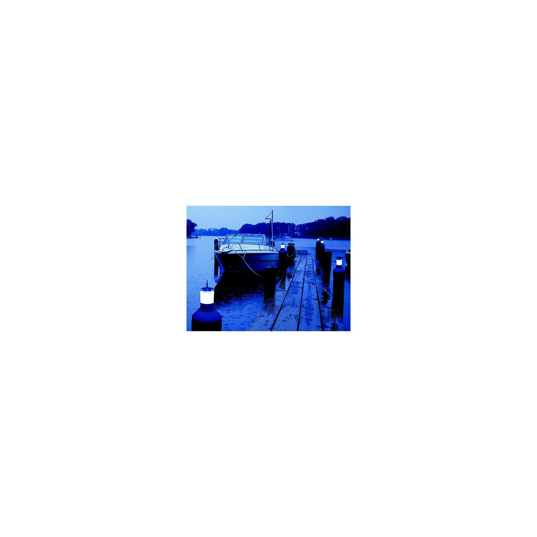 Dock Edge Solar Rechargeable Piling CapLite With 6 Preinstalled LED Colors Default Title -Modern Boat Sales & Service