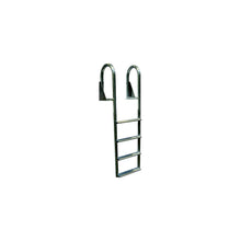 Dock Edge DE2123F Aluminum Flip Up Wide Step Ladder, 3-Step -Modern Boat Sales & Service