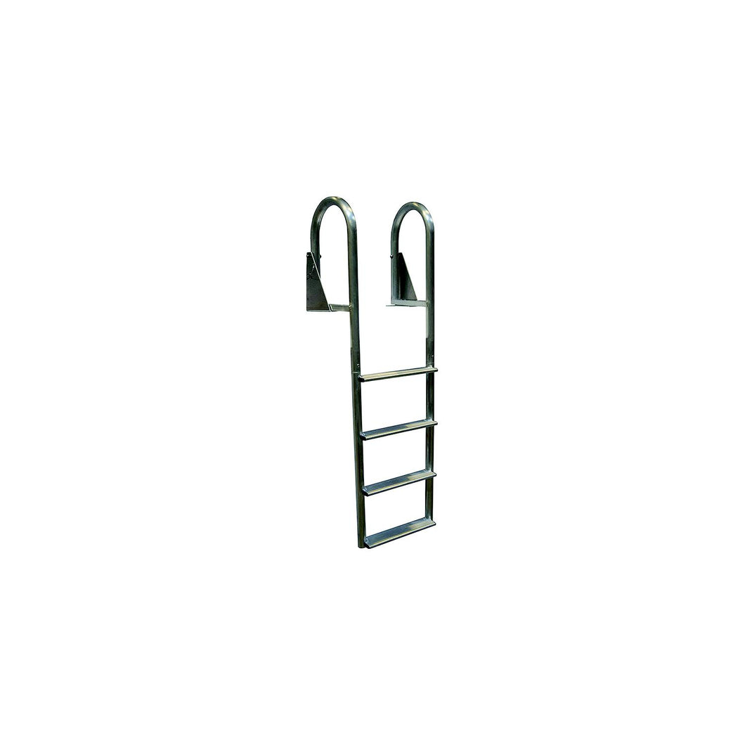 Dock Edge DE2125F Aluminum Flip Up Wide Step Ladder, 5-Step -Modern Boat Sales & Service