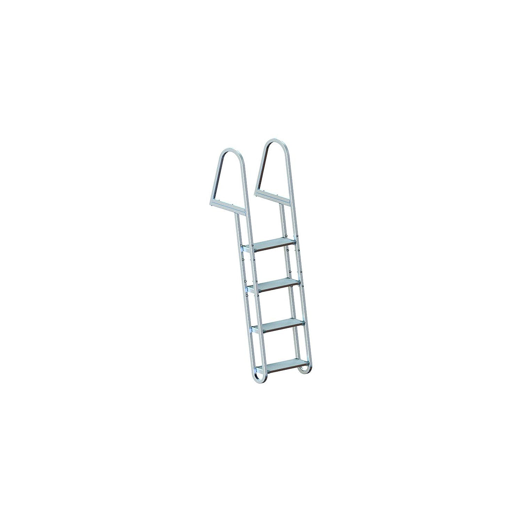 Dock Edge DE2154F Stand Off Welded Aluminum Ladder With Quick Release, 4-Step -Modern Boat Sales & Service