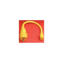 Marinco Standard Pigtail Adapter Dock Side Male 30A 125V Locking to Boat Side Female 15A 125V Straight Blade Default Title -Modern Boat Sales & Service