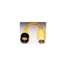 Marinco Standard Pigtail Adapter Dock Side Male 50A 125V Locking to Boat Side Female 30A 125V Locking With Sealing Collar System -Modern Boat Sales & Service