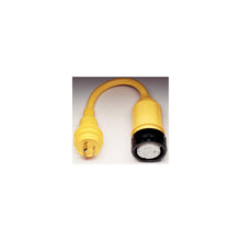 Marinco Standard Pigtail Adapter Dock Side Male 30A 125V Locking to Boat Side Female 50A 125V Locking With Sealing Collar System -Modern Boat Sales & Service