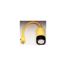 Marinco Standard Pigtail Adapter Dock Side Male 15A 125V Straight Blade With Locking Screw to Boat Side Female 50A 125V Locking With Sealing Collar System -Modern Boat Sales & Service