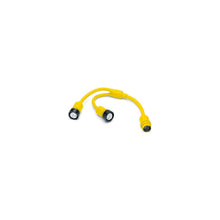Marinco 152AY Standard "Y" Adapter Dock Side Male 50A 125V Locking to Boat Side Female 2-30A/125V Locking With Sealing Collar System Default Title -Modern Boat Sales & Service