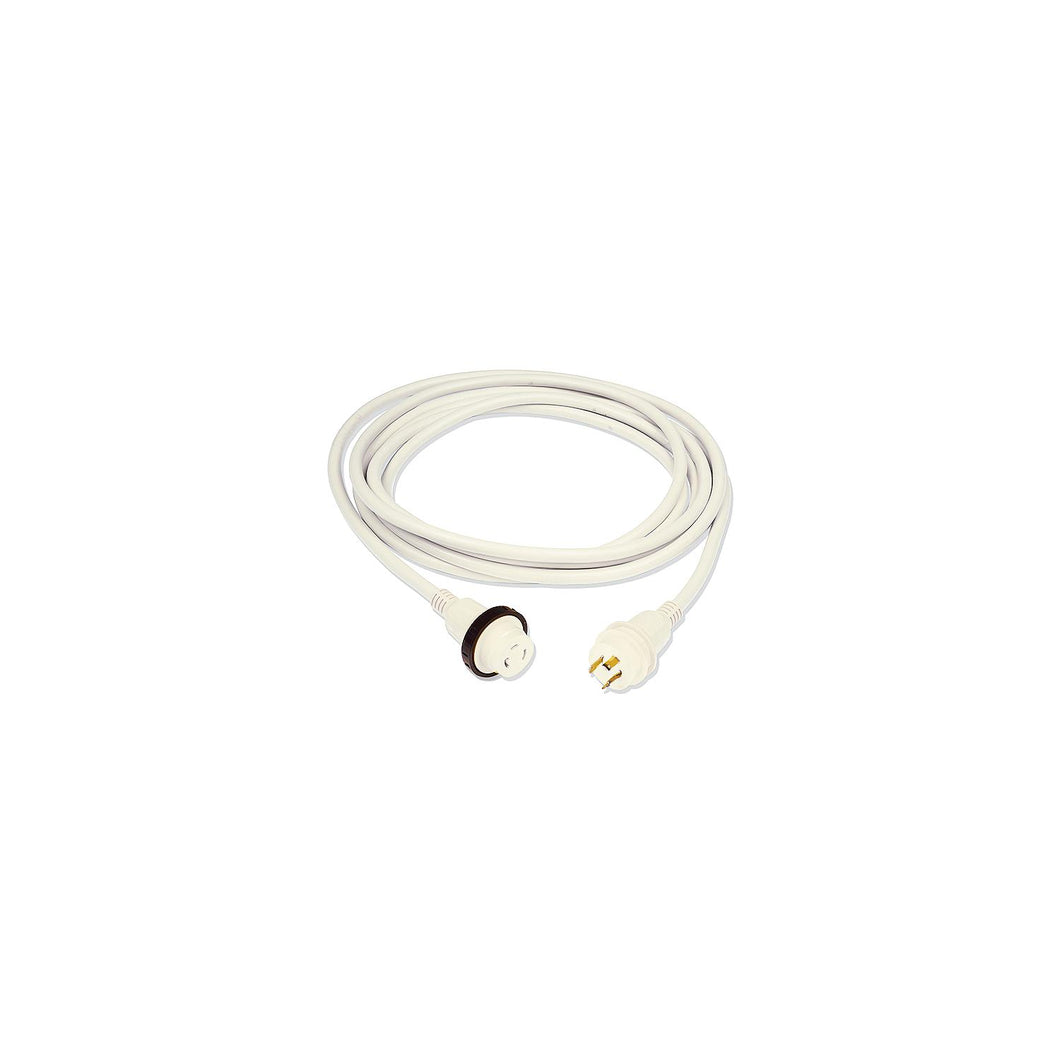Marinco 25SPPW 30A/125V Powercord PlusÂ® ShorePower Cordset w/LED, 25' White -Modern Boat Sales & Service