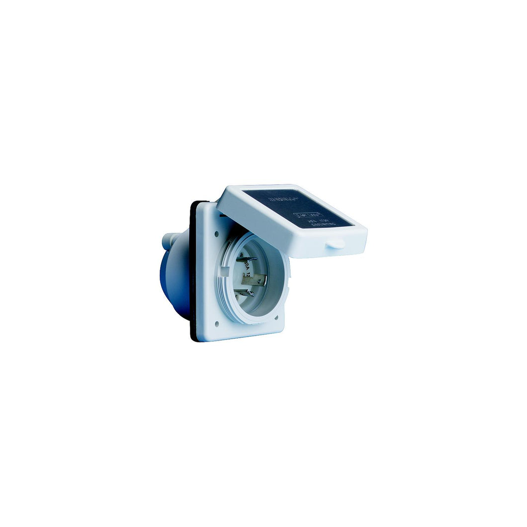 Marinco 30A/125V Power Inlet With Stainless Steel Trim -Modern Boat Sales & Service