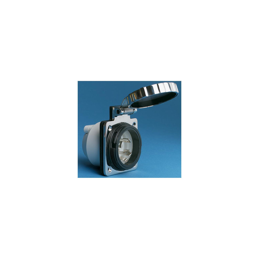 Marinco 30A/125V Stainless Steel Power Inlet -Modern Boat Sales & Service