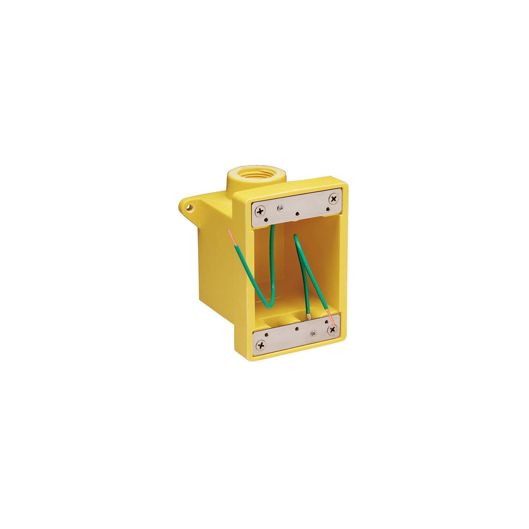 Marinco 6083CR Yellow Fiberglass FD Box With 3/4