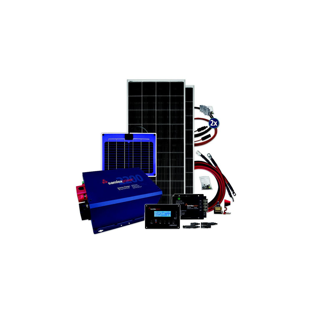 Samlex SPBSHARE400 Solar + Power Bundle, Share 400W Bundle w/2 Panels -Modern Boat Sales & Service