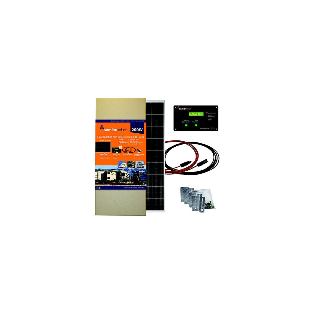 SamlexSolar SRV-200-30A 200W Solar Charging Kit -Modern Boat Sales & Service