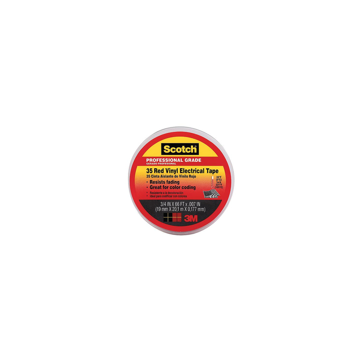 #35 Vinyl Elect Tape 3/4 Red -Modern Boat Sales & Service