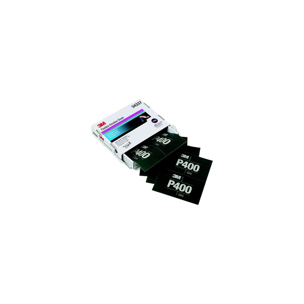 3M Hookitâ„¢ Flexible Abrasive Hand Sheet, P400, 25/pk -Modern Boat Sales & Service