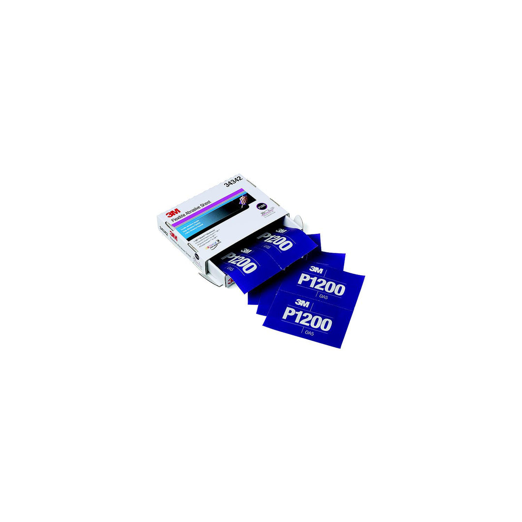 3M Hookitâ„¢ Flexible Abrasive Hand Sheet, P1200, 25/pk -Modern Boat Sales & Service