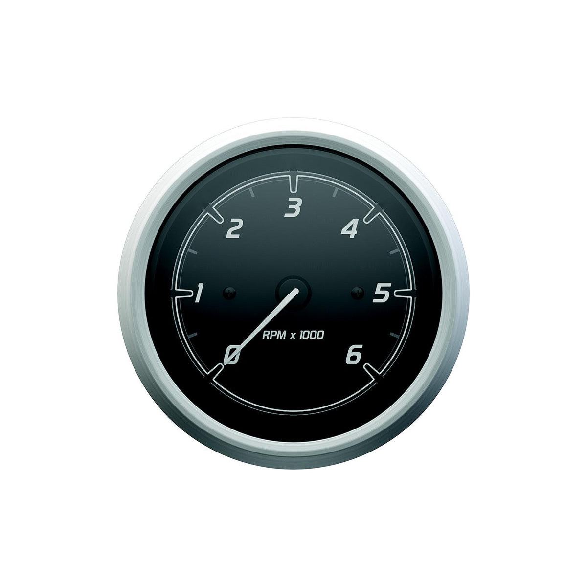 Quicksilver 8M6020109 Tachometer (6,000rpm), Black/Brushed Stainless Default Title -Modern Boat Sales & Service