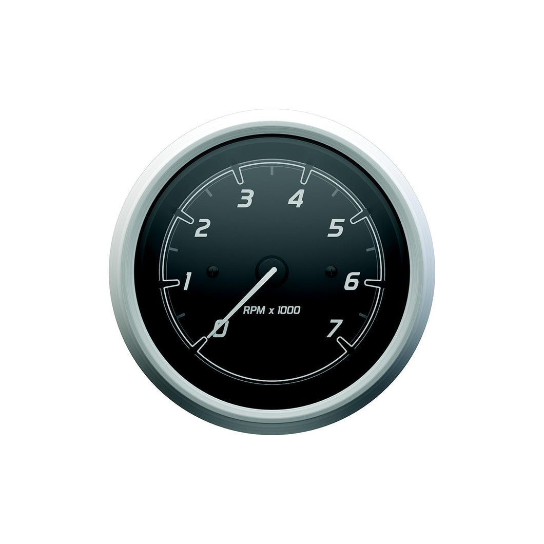 Quicksilver 8M6020110 Tachometer (7,000rpm), Black/Brushed Stainless Default Title -Modern Boat Sales & Service