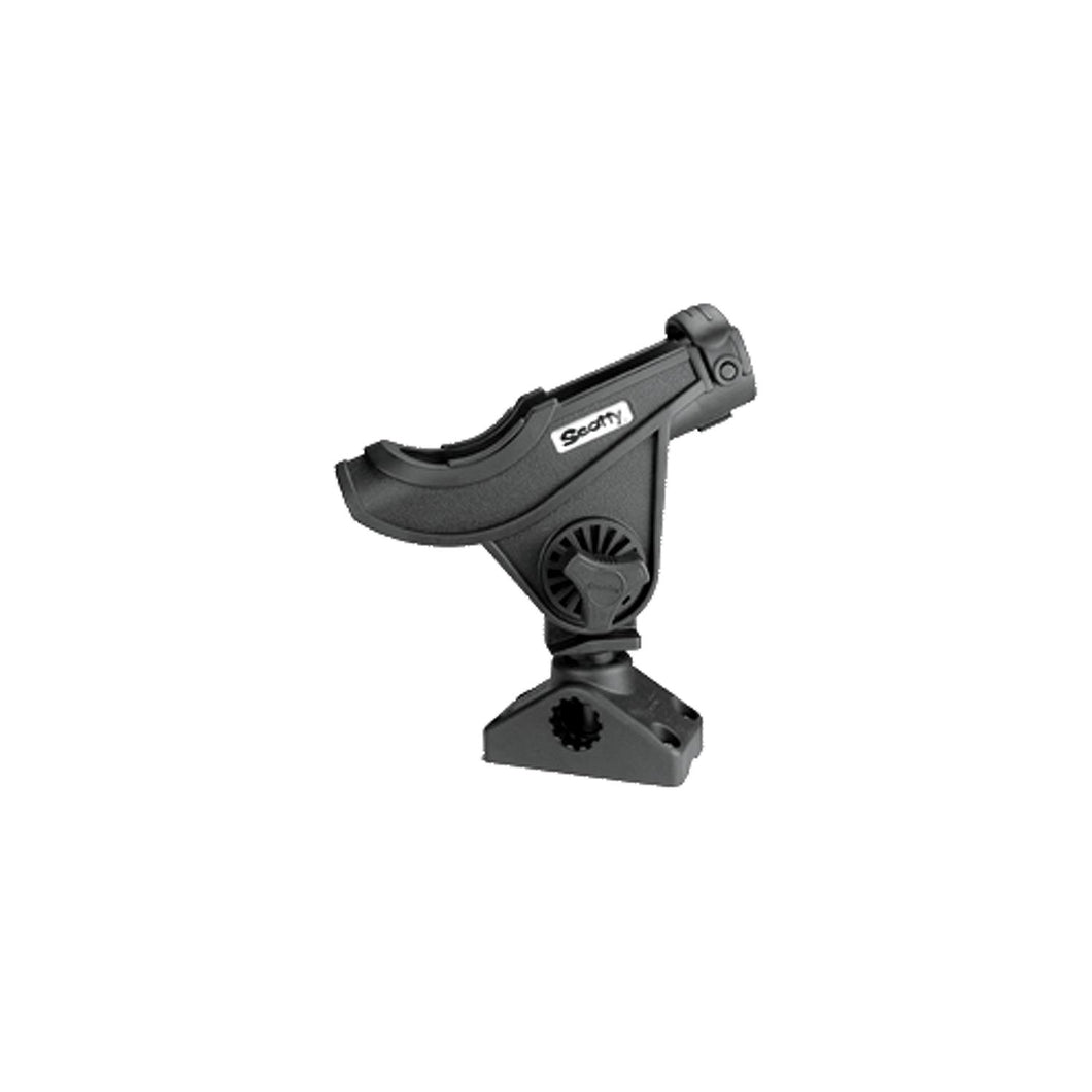Scotty 280BK Bait Caster/Spinning Rod Holder w/ Side/Deck Mt., Black, 12/case -Modern Boat Sales & Service