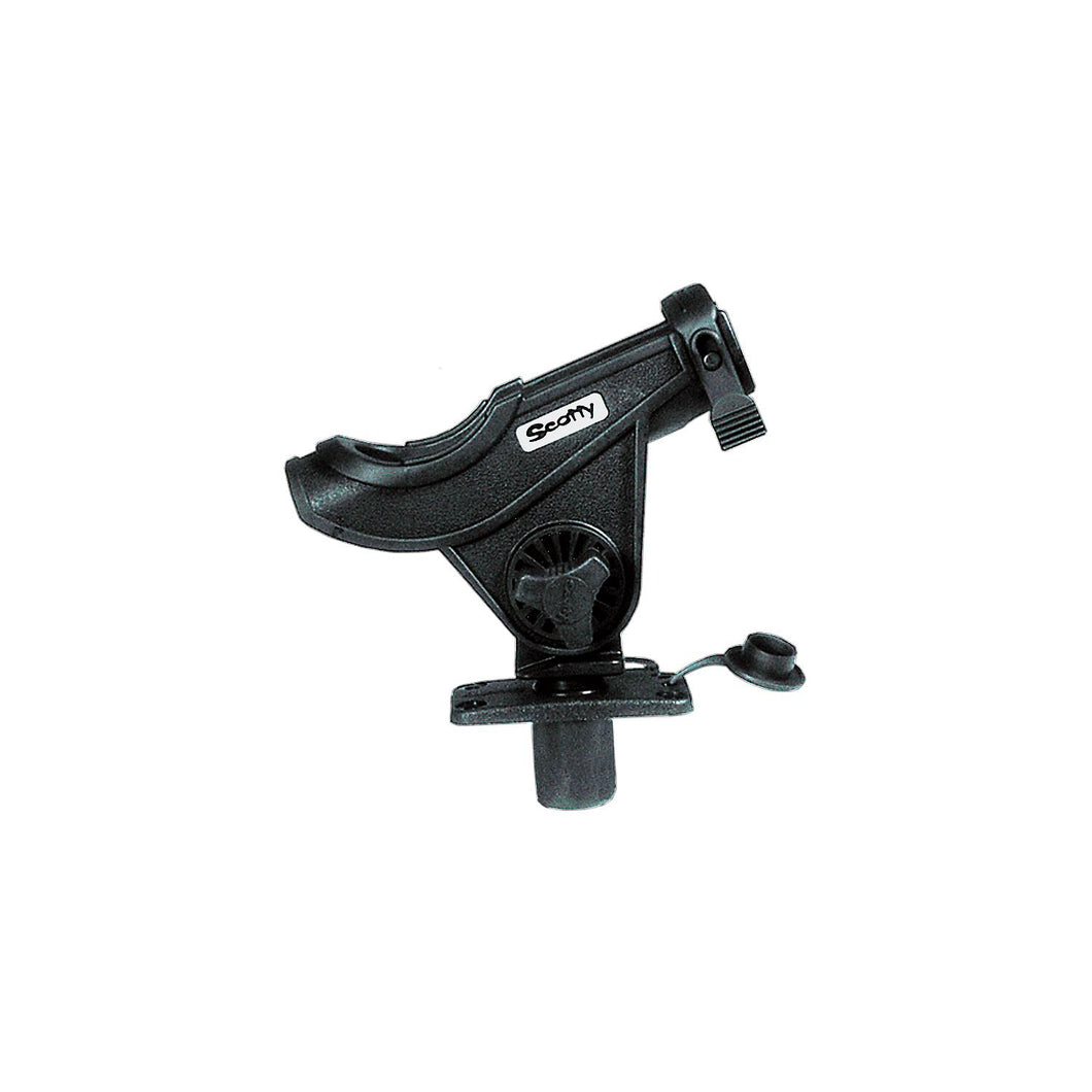 Scotty 281BK Bait Caster/Spinning Rod Holder w/ Flush Mt., Black, 12/case -Modern Boat Sales & Service