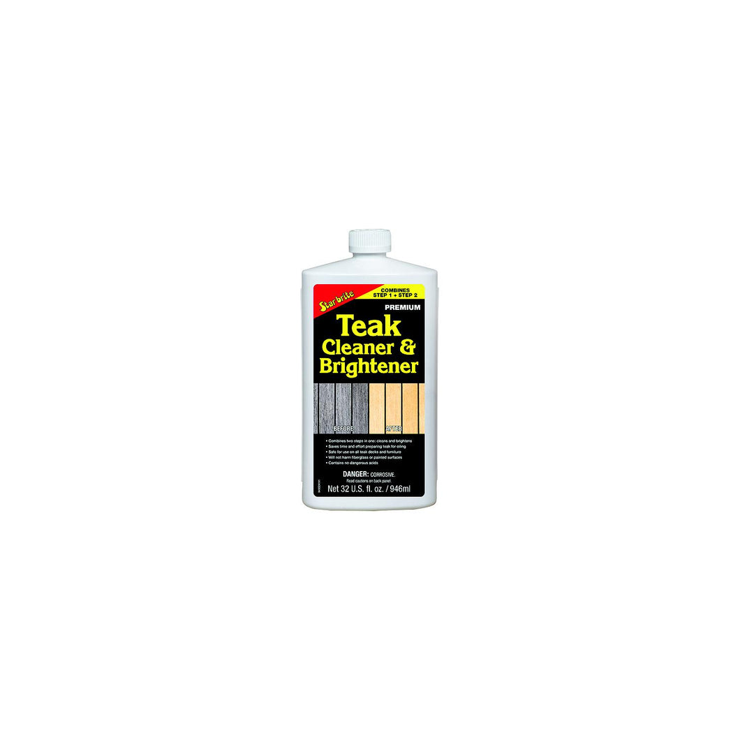Starbrite 94932 One Step Teak Cleaner & Brightener, 32 oz., 6/case -Modern Boat Sales & Service