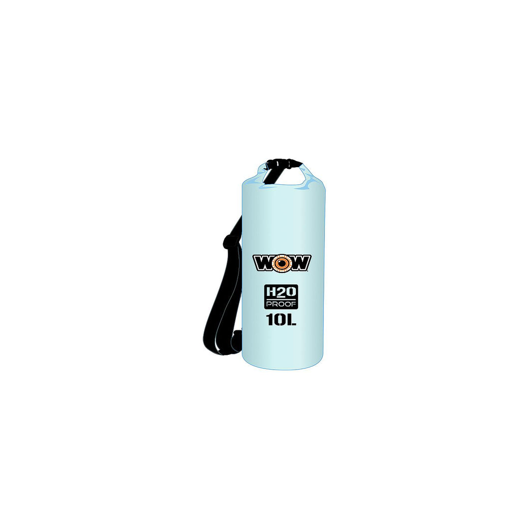 WOW H2O Proof Drybag w/Shoulder Strap, 10L Clear -Modern Boat Sales & Service