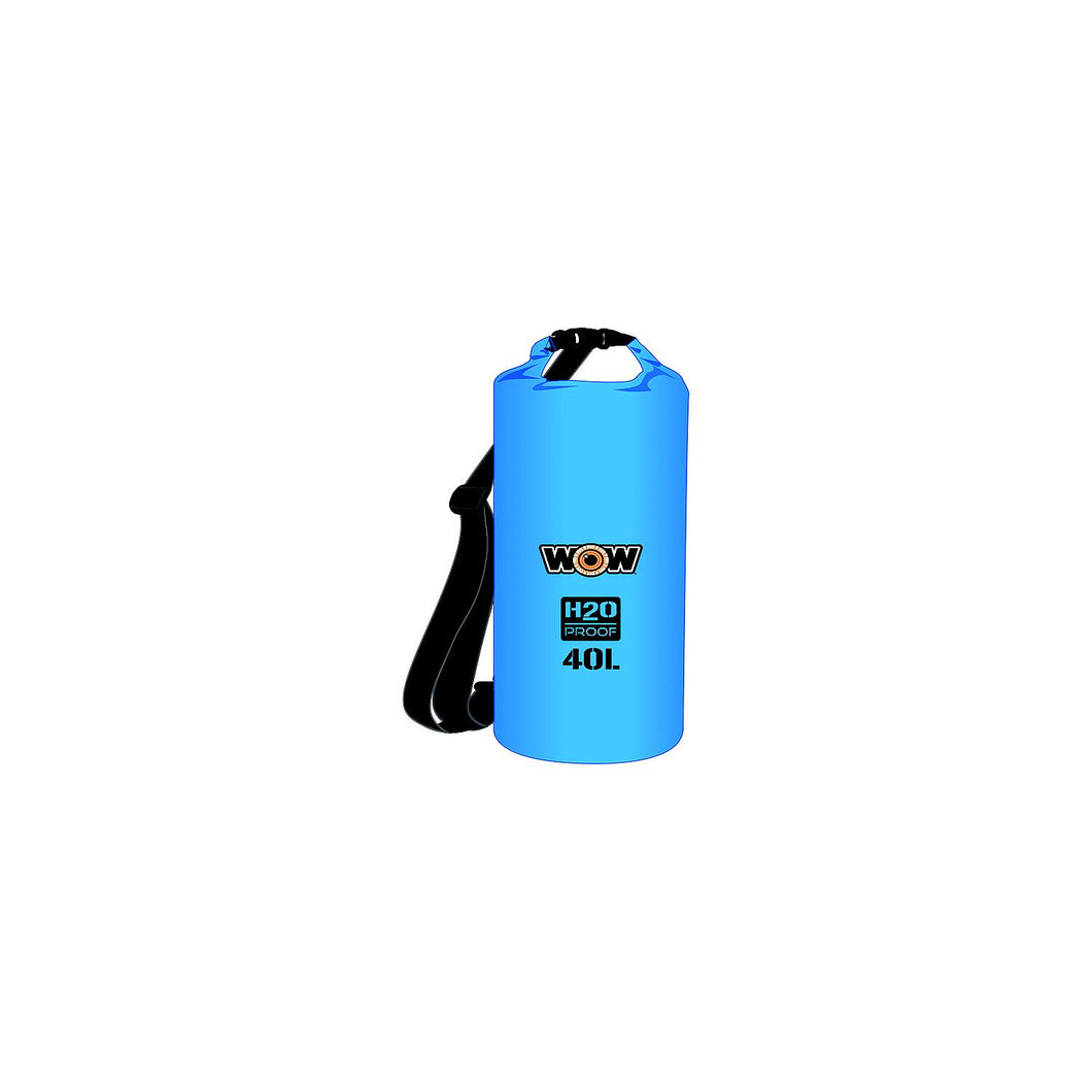 WOW H2O Proof Drybag w/Shoulder Strap, 40L Blue -Modern Boat Sales & Service