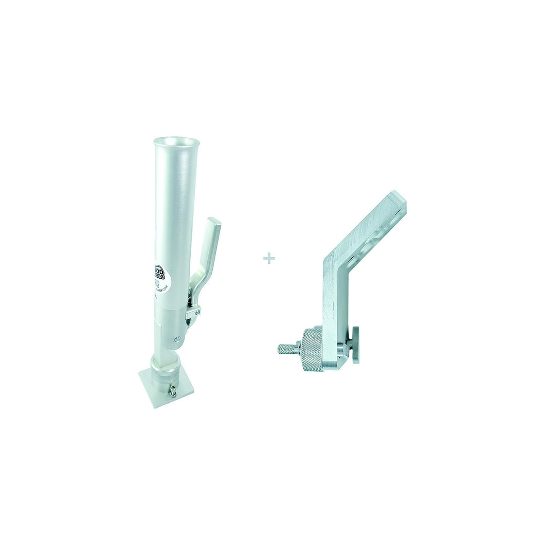 Rod Boss 1000R45LUND Single Dual Axis Rod Holder with 45 Degree Lund Bracket -Modern Boat Sales & Service