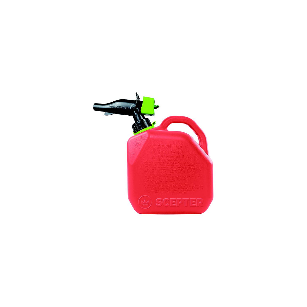 Scepter FR1G201 Smartcontrolâ„¢ Fuel Container EPA/CARB Compliant, Gasoline, 2 gal, Red, 9.7